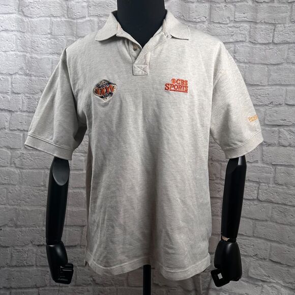 CBS Sports NFL Super Bowl 35 Pendleton Men's Polo Shirt Large Ravens Giants XXXV - Picture 2 of 11